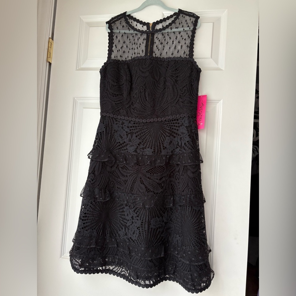 NWT Lilly Pulitzer Black Eyelet Dress